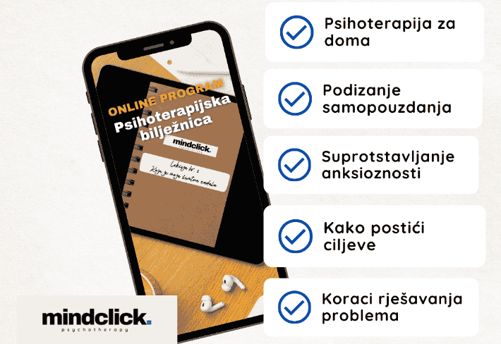 Naslovna slika: Edukacija "Psihoterapijska bilježnica (psihoterapija za doma)"